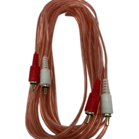 ACA ECO5M CABLE RCA TRANSPARENT 5 METRES