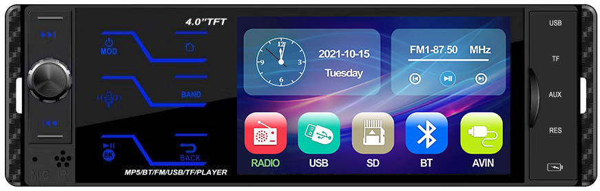 ETS LOWE TF01BT – Autoradio multimédia écran tactile 4.1″ USB/BLUETOOTH/MP3/4/5  - ets lowe