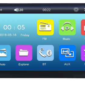 ETS LOWE TF02BT - Autoradio multimédia écran tactile 7"  USB/BLUETOOTH/MP3/4/5